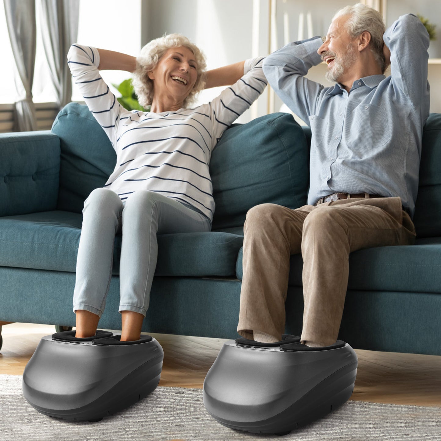 Machine de massage des pieds avec chaleur et cadeaux de massage pour hommes et femmes