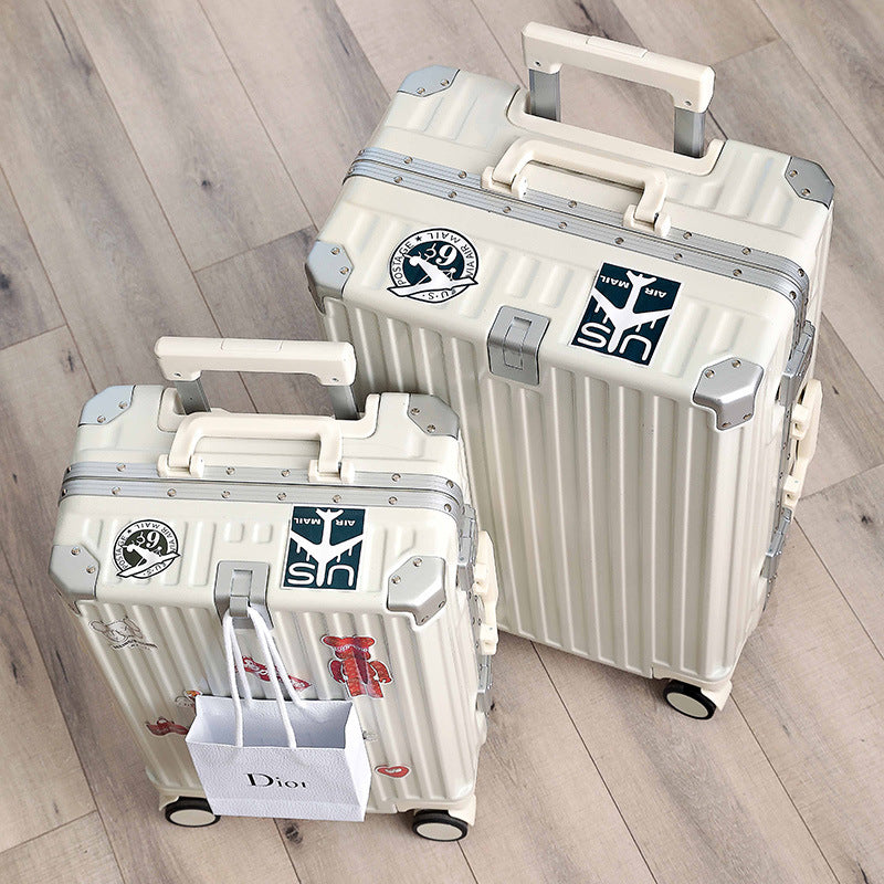 Valise à roulettes solide, extra épaisse et durable, cadre en aluminium